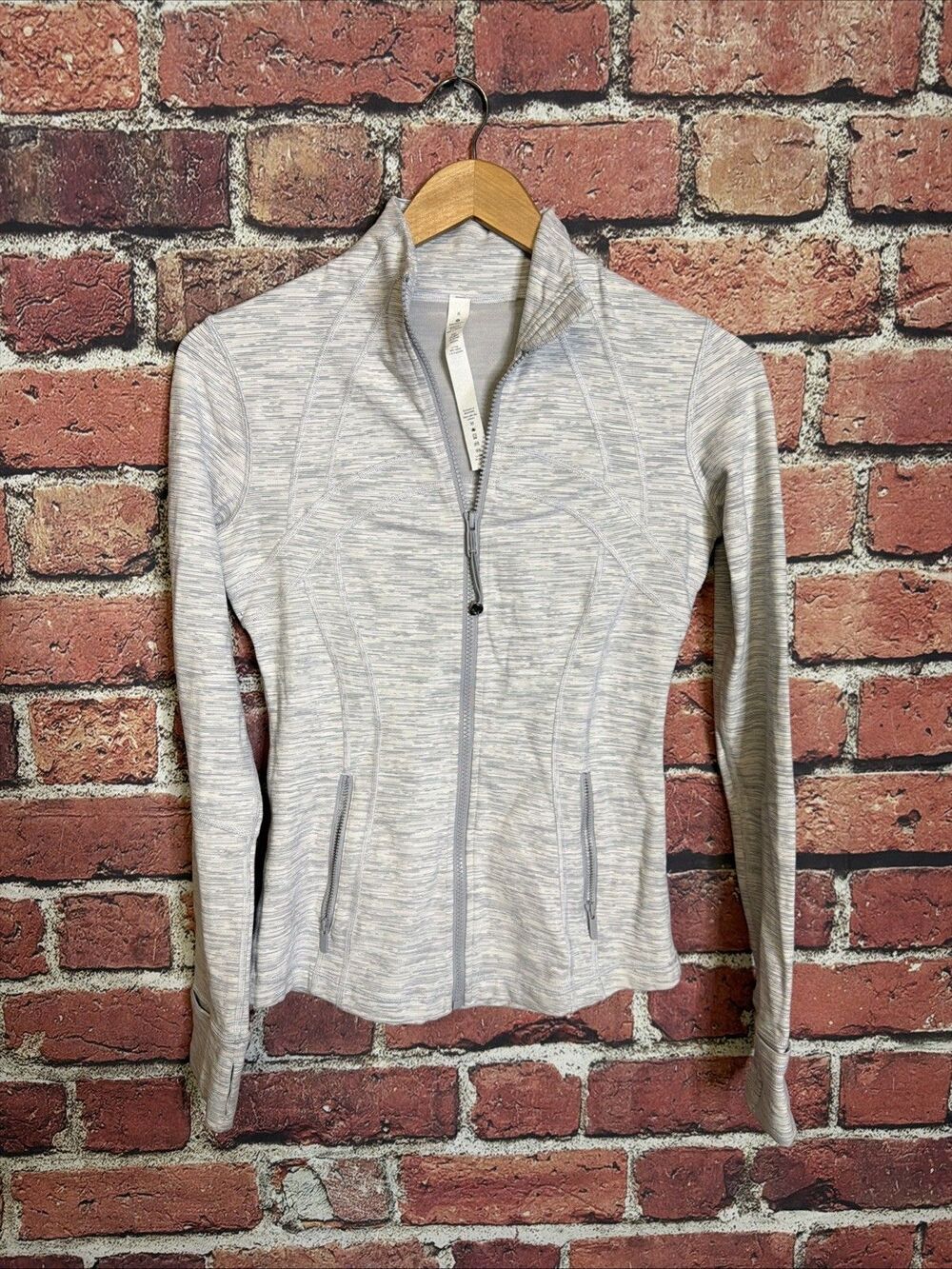 Lululemon Women's Define Heathered Gray Full Zip Athletic Jacket Size 6